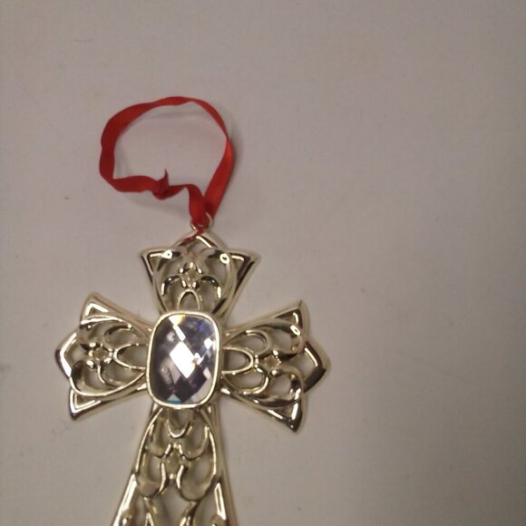 Lenox Cross Ornament Christmas Holiday 4.5" - Picture 3 of 11